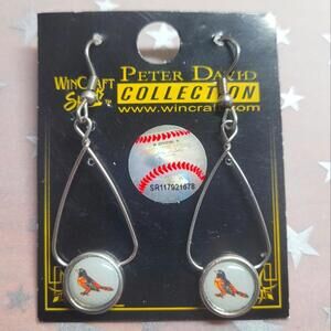 WinCraft Sports Peter David Collection MLB Baltimore Orioles Hook Earrings NWT